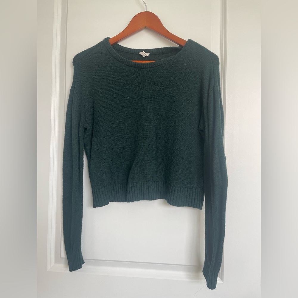 Forest Green Thin Knit Sweater